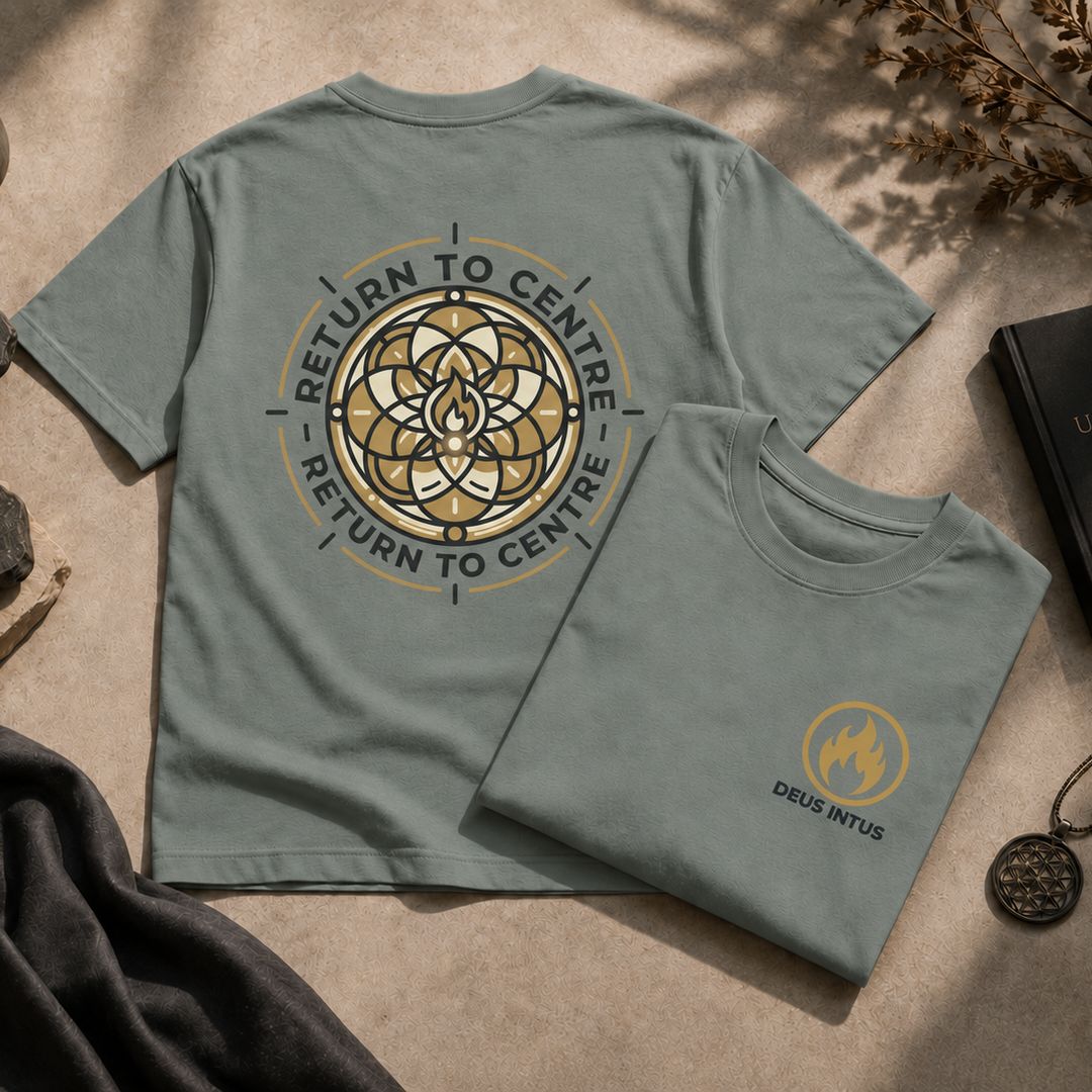 Deus Intus Return To Centre Oversized Graphic T