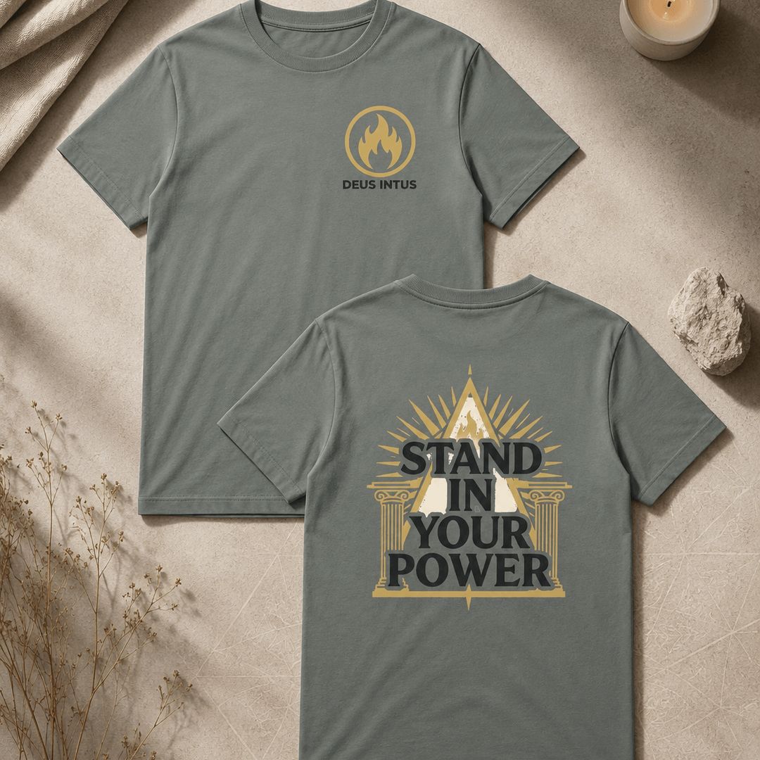 Deus Intus Stand In Your Power Oversized Graphic T